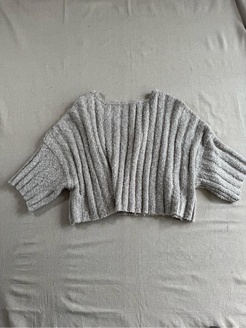 Free People Soft Ribbed Grey Sweater - Picture 4 of 5
